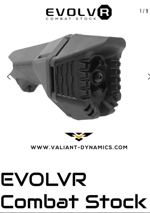 Valiant Dynamics EvolvR Combat Stock