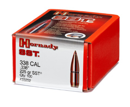 Hornady .338 225gr SST Bullets (100 count)